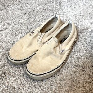 Vans Classic Slip-Ons, Birch, Unisex, Women’s 9, Men’s 7.5